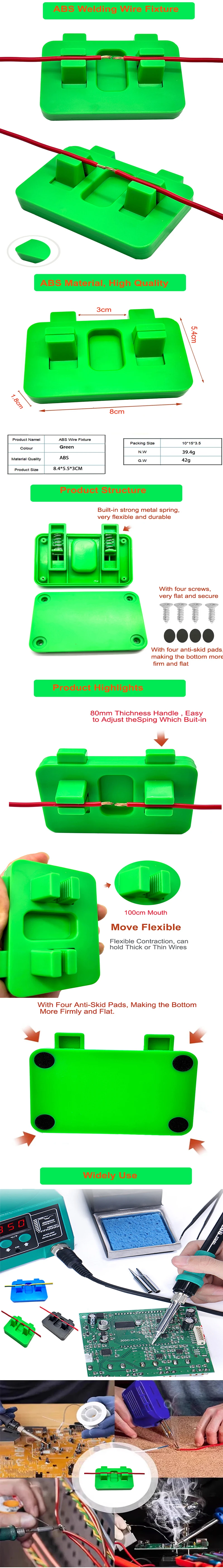 Professionelles Lötwerkzeug-Set - Dritte Hand mit Lupe & Krokodilklemmen für PCB-/Kabelreparatur – Detail 7