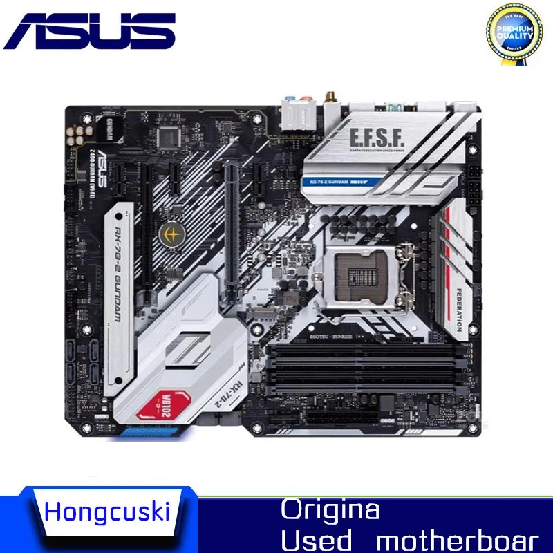 

Б/у Z490 WIFI для Asus Z490-GUNDAM WIFI оригинальный рабочий стол для Intel Z490 DDR4 PCI-E 3,0 материнская плата LGA 1200 USB3.0 SATA3