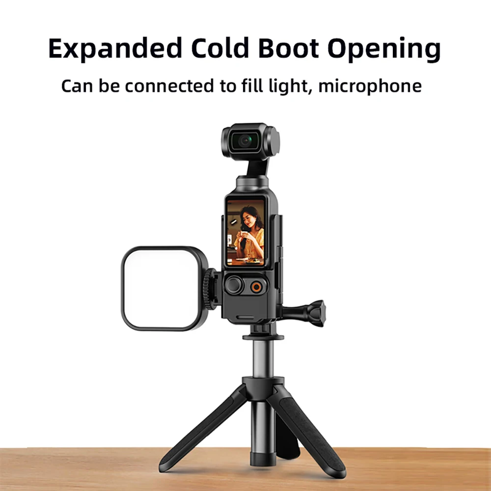 Protective Frame for DJI OSMO Pocket 3 Camera Expansion Cold Shoe Adapter Handle Cover Protective Case Bracket Accessories Camera Accessories Action Camera Accessories Handheld Gimbal Accessories