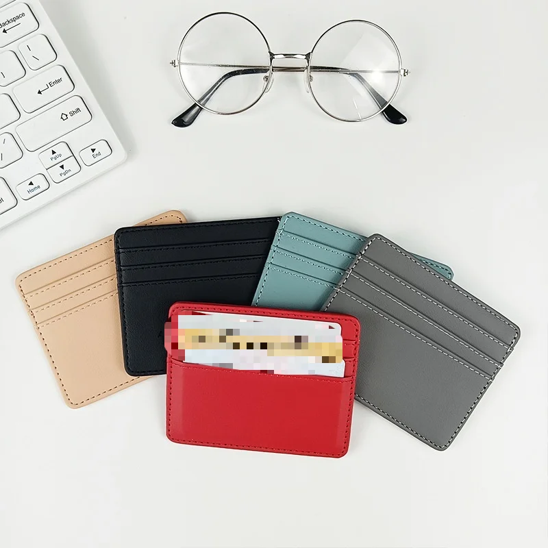 2024 New Fashion Simplicity Card Bag Large Capacity Card Position Small Card Bag Multi Card Position Women's Small Leather PU Card Set Card Bag_voghion.com