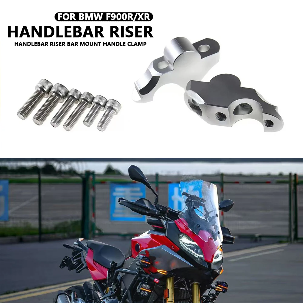 For BMW F900R F900XR New Motorcycle Accessories Handlebar riser Silver ...