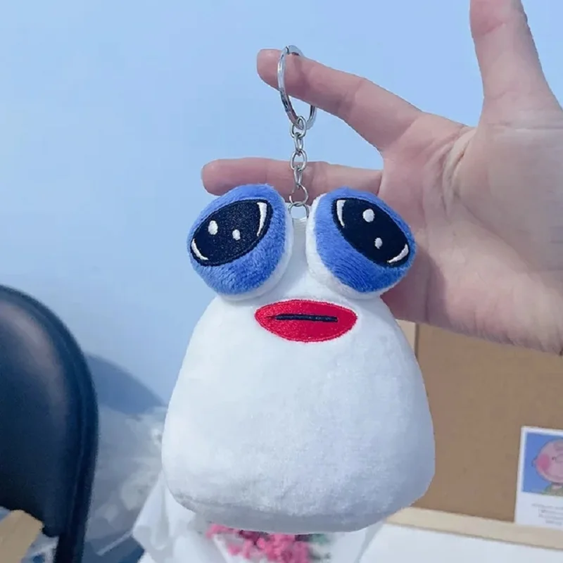 10cm Hot Game My Pet Alien Pou Plush Keychain Furdiburb Emotion Alien Plushie Stuffed Animal Pou Doll For Kids Birthday Gift 2