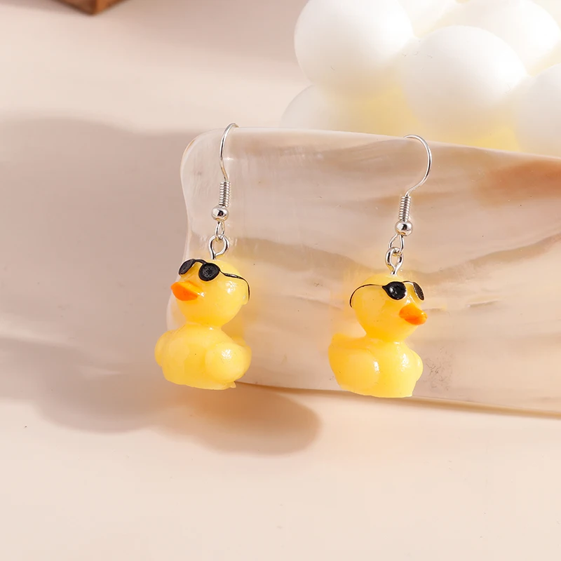 Aihua Neu In Niedlichen Tier Schildkröte Biene Bär Kuh Ente Schwan Ohrringe Schwein Huhn Vogel Tropfen Ohrringe für Frauen Mädchen Ohr Schmuck Geschenke – Detail 9