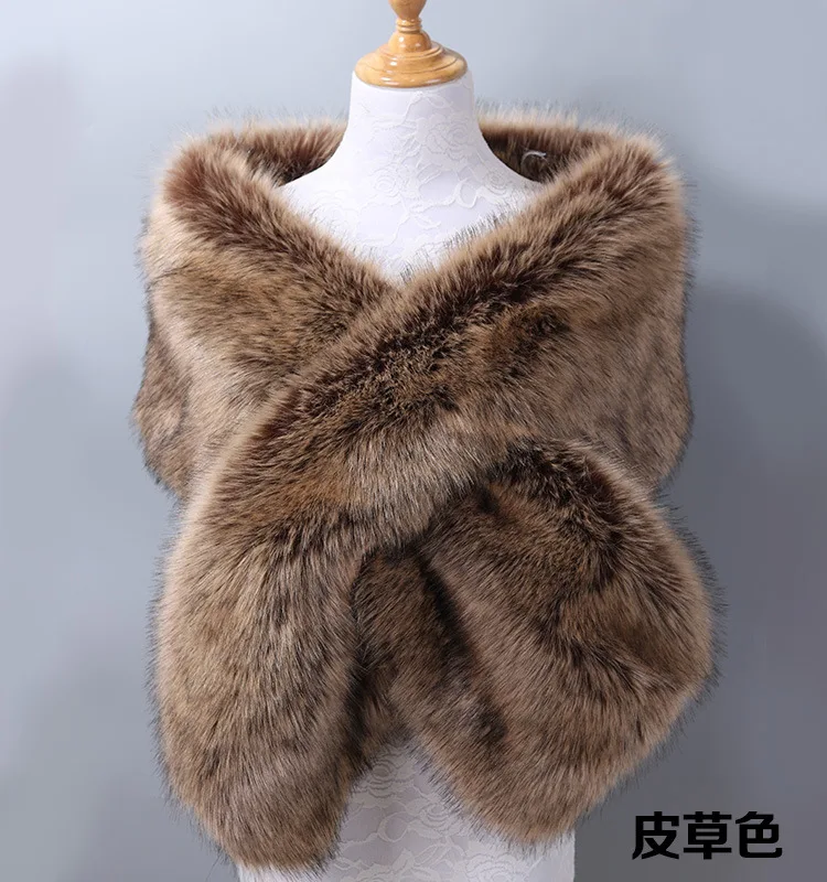 

Зимнее пальто из искусственного меха, женские меховые накидки, свадебная накидка из искусственного меха, женская теплая шаль, свадебная куртка, вечерняя женская новая