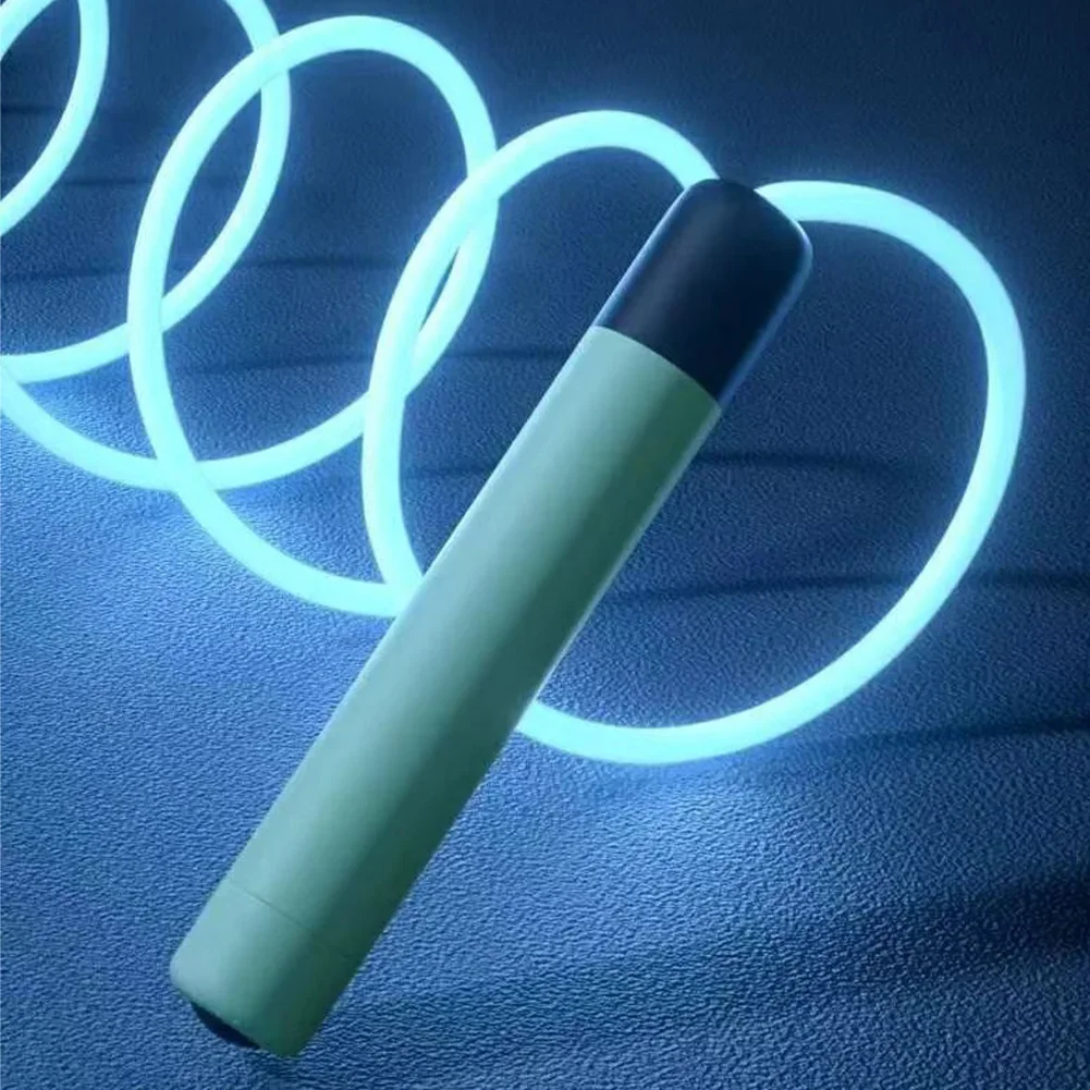 LED Night Glow Jump Ropes Glowing Skipping Rope Kids Adjustable Children Adults Portable Training Sports Fitness Equipment jump rope