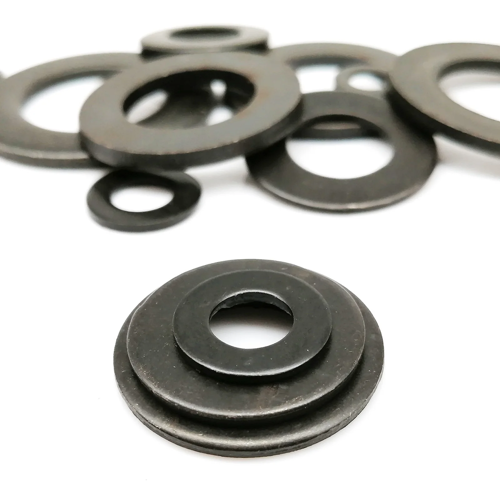 M1.6 M2 M2.5 M3 M3.5 M4 M5 M6 M8 M10 M12 M14 M16 M18 M20 M22 M24 GB97 DIN125 Black Grade 8.8 Steel Plain Gasket Flat Washer stainless steel washers washer gasket set washer gasket carbon steel washers brass washer washer seal set retaining ring washer copper washers titanium washers titanium washer rubber washer