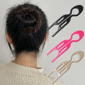 New Design Retro Barrettes Hair Bun U-Shaped Hair Sticks Clip Hairpins Woman Girls Ponytail Meatball Head Sweet Hair Accessories