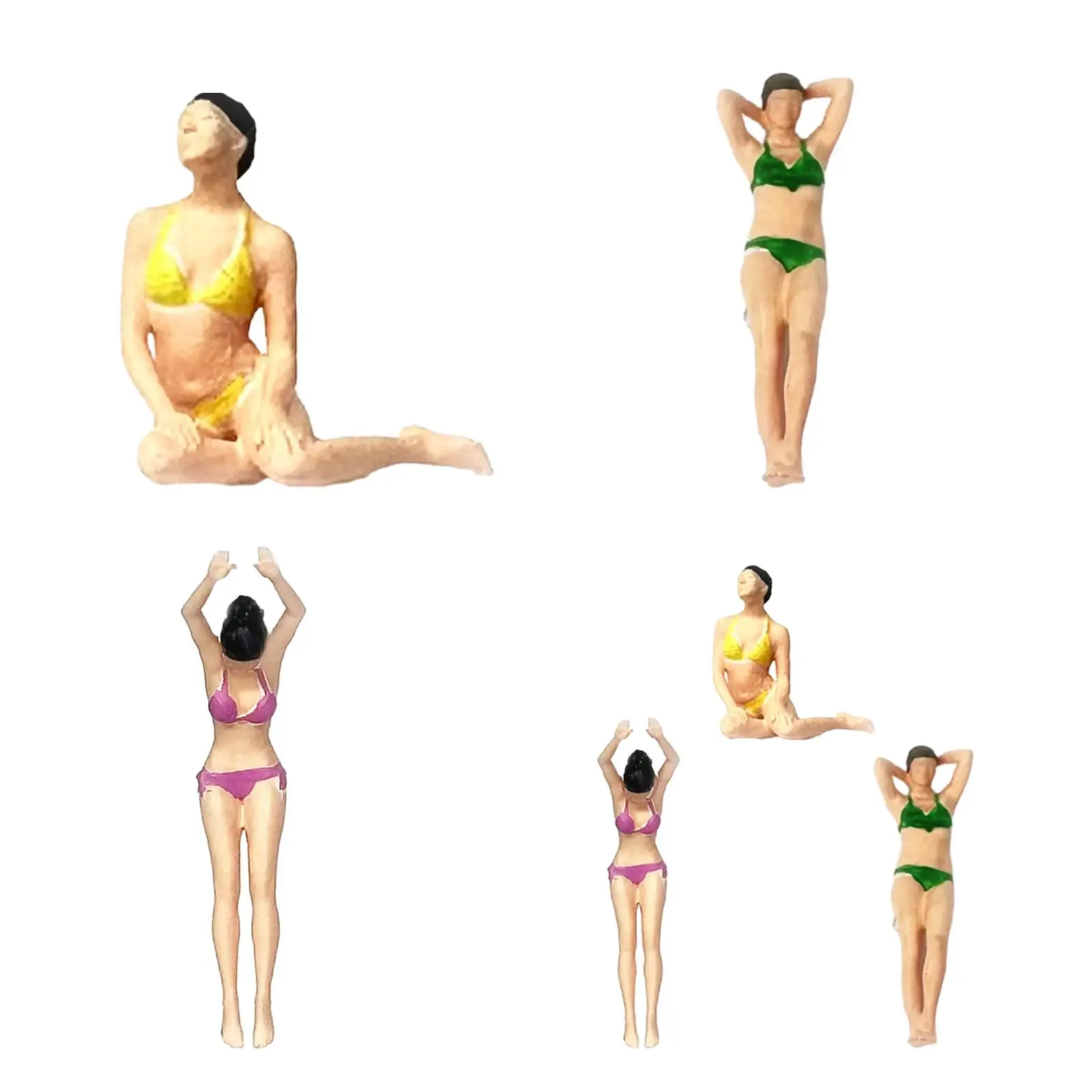 

1/64 Girl Figures People Miniature for Micro Landscape Fairy Garden Layout