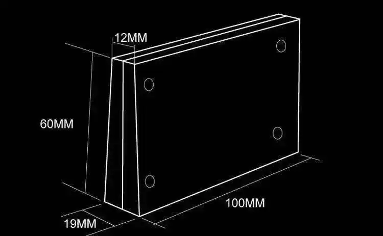 100*60mm Acryl Magnetische Preis Tag Label Halter Stehen Declining Schreibtisch Zeichen Info Karte Display Bild Foto rahmen Name Tischplatte – Detail 1