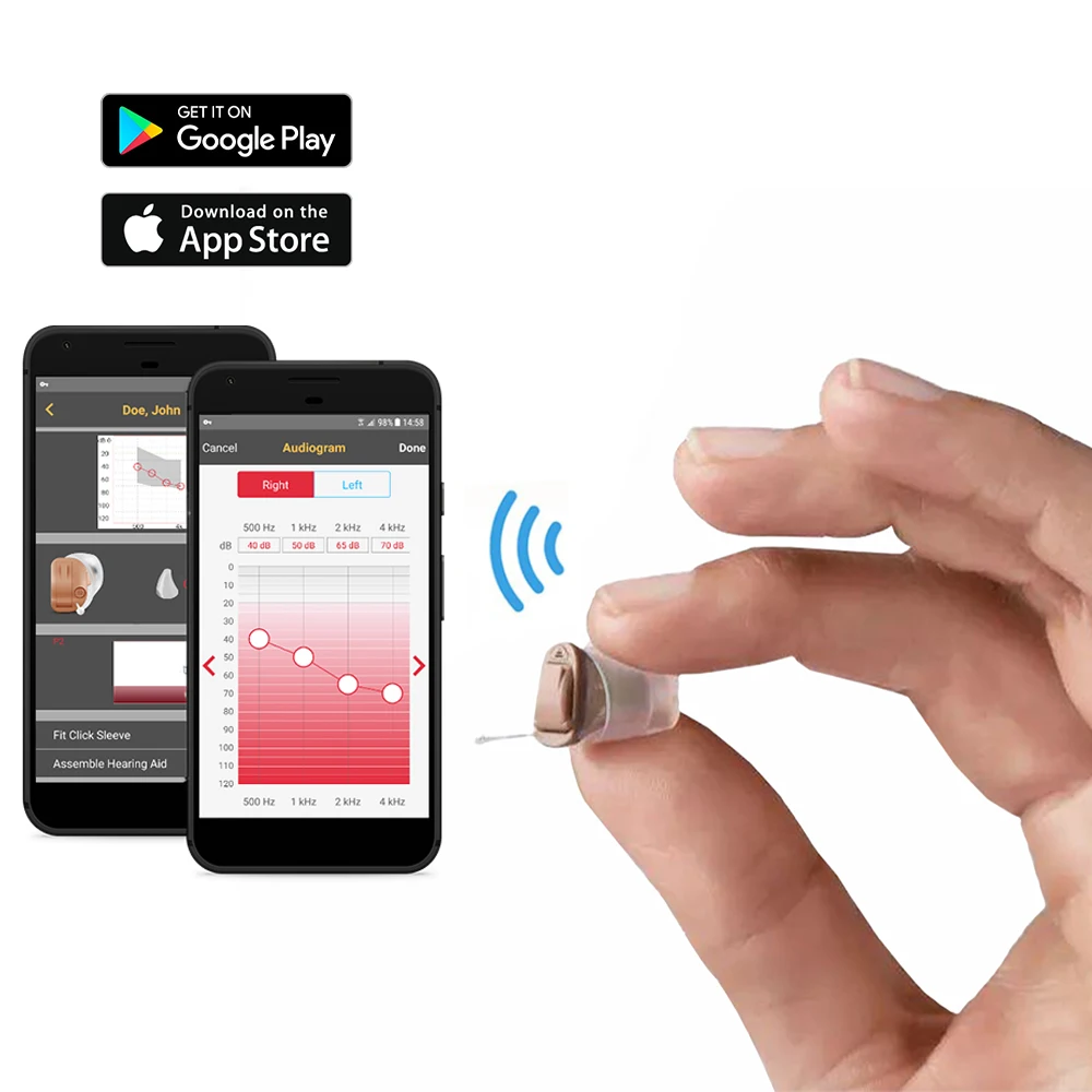 Siemens Rexton Onzichtbare Hoortoestellen 8 Kanaals Programmeerbare