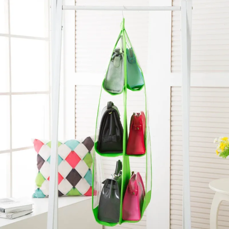 Buy Wholesale China New Style 6 Large Pockets Purses Hanger Hanging Handbag  Organizer Bags Storage Holder & Mulitle Pocket Hanging Bag at USD 2.9