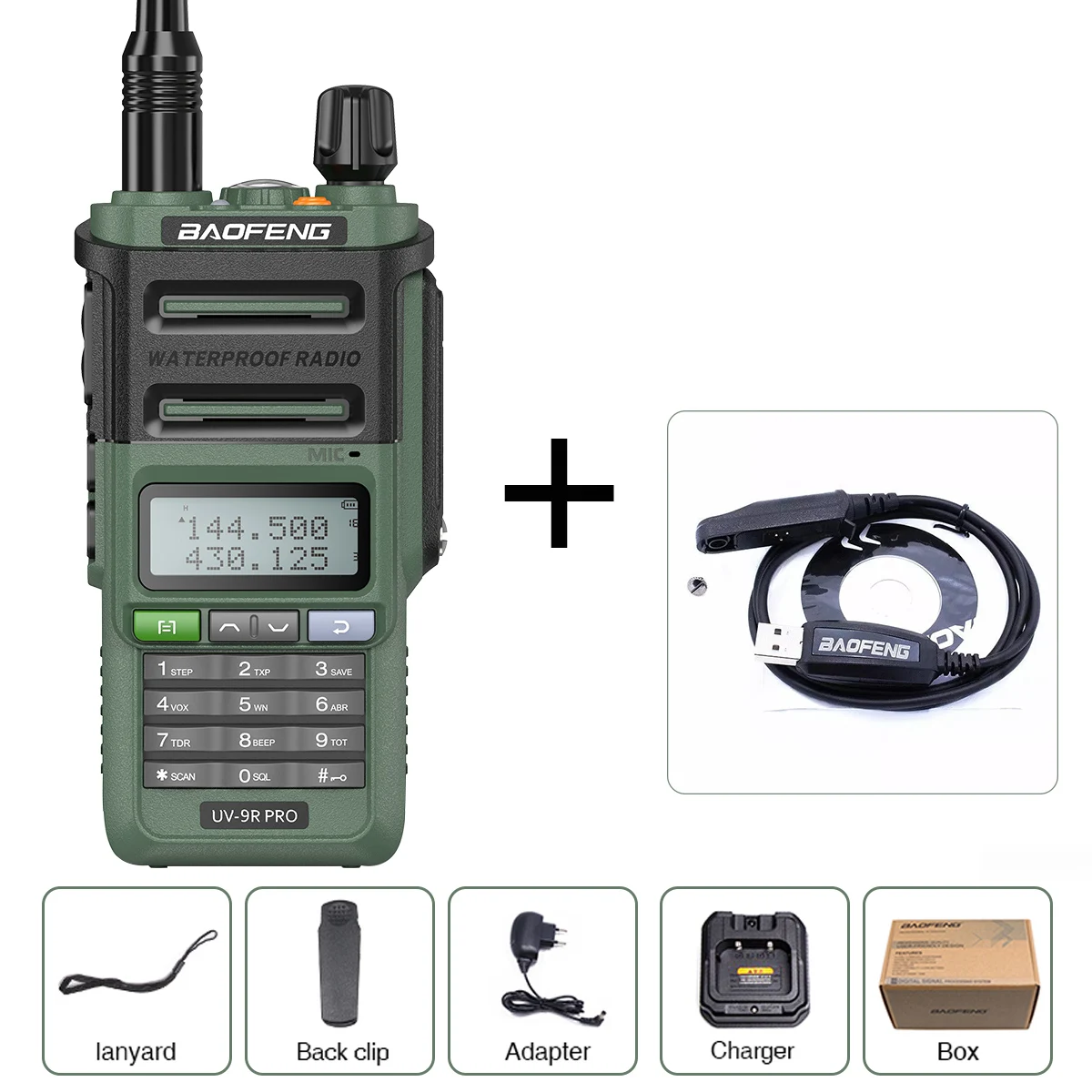 two way radios for sale Baofeng UV-9R PRO 10W Powerful Walkie Talkie CB set portable Handheld 50KM Long Range Two Way Radior upgrade of uv9r plus walkie talkie Walkie Talkie