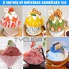 180KG/24H Snowflake Ice Shaving Device 1200W Ice Maker Snow Shaver Machine Shaved Ice Korea Bingsu Soft Ice Shaving Maker 110V 2