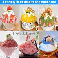 180KG/24H Snowflake Ice Shaving Device 1200W Ice Maker Snow Shaver Machine Shaved Ice Korea Bingsu Soft Ice Shaving Maker 110V 2