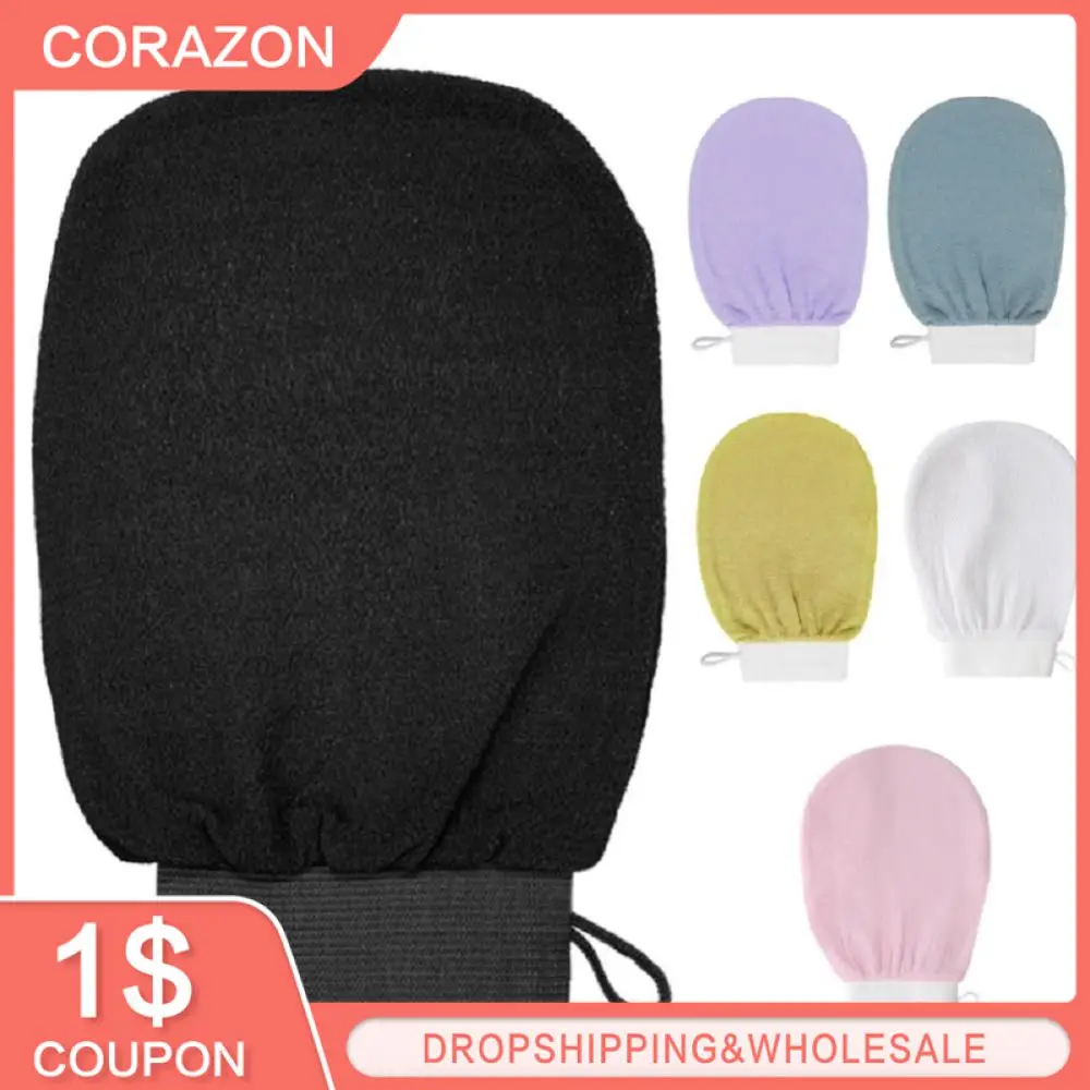 

1PC Shower Bath Scrub Glove Exfoliating Gloves Body Cleaning Scrub Removal Dead Skin Exfoliate Peeling Glove Towel Bathroom Tool