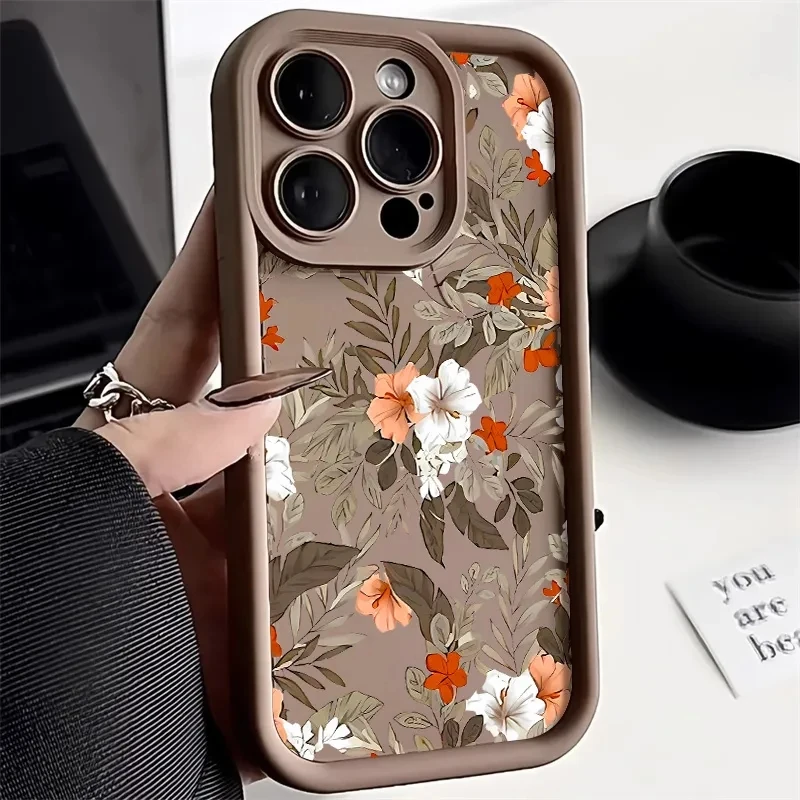 Flower Phone Case for Xiaomi Redmi Note 11 10 12 13 Pro Plus 5G 12S 10S 11S Redmi 10C 12C 13C 4G Oft Silicone Shockproof Cover