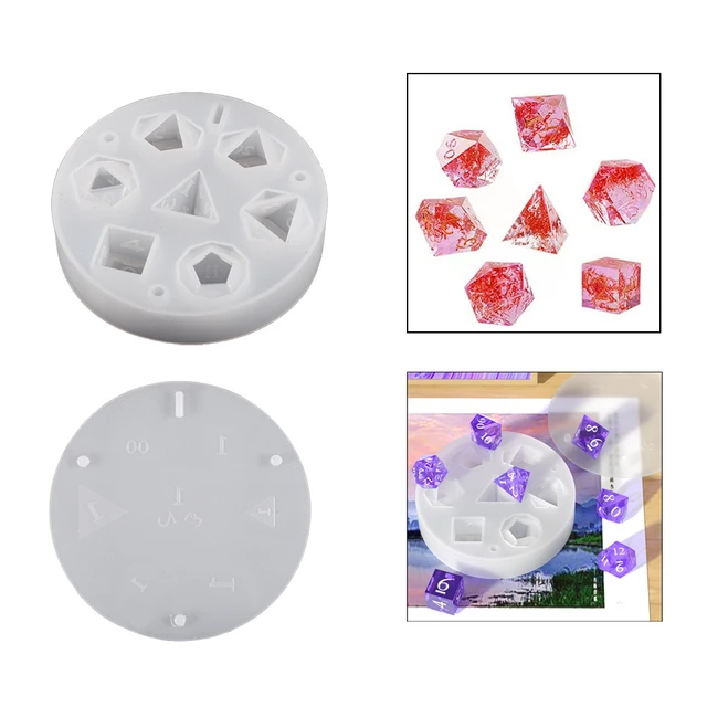 Dice Molds For Resin 3d Polyhedral Dice Molds For Resin Casting