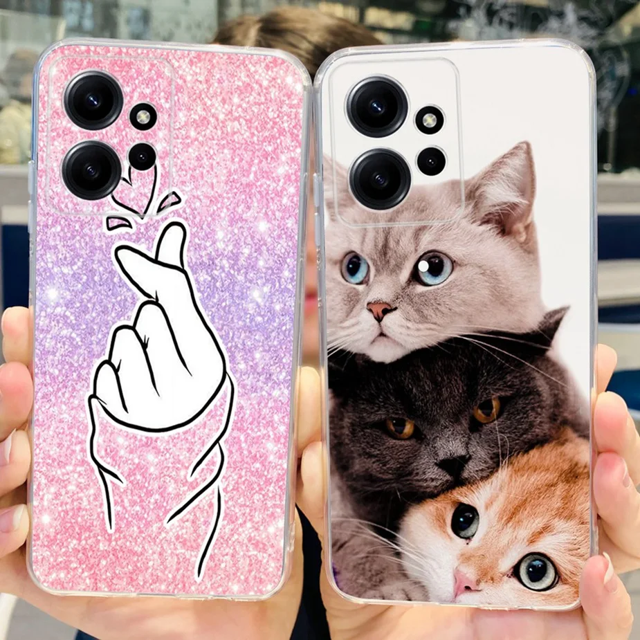 Cute Cat Butterfly Soft Silicone Phone Case - Durable Protective Coque Bumper