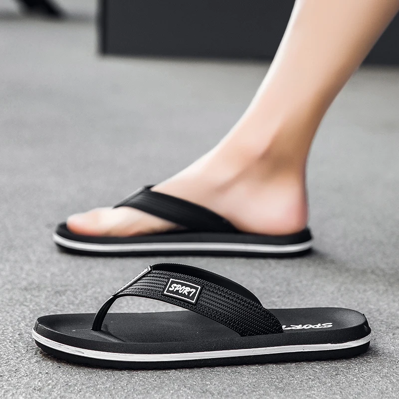 Modische Herren-Hausschuhe Rutschfeste Sandalen Dicke Weiche Plateau-Hausschuhe für Männer Innen- und Außenbereich Dusch- und Badezimmer-Pantoffeln Freizeitschuhe – Detail 18