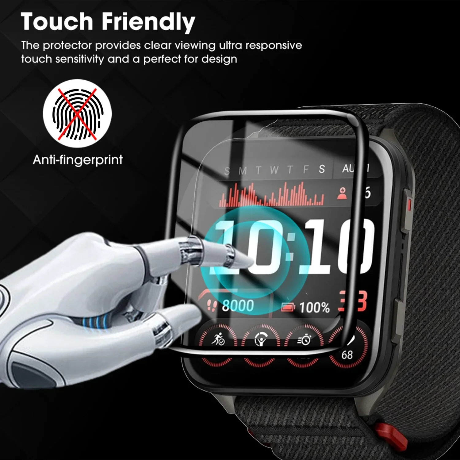 1-10Pcs 3D Full Edge Smartwatch Screen Protector for VenuX1 Protection Soft Protective Film Cover for Garmin Venu X1 Accessories