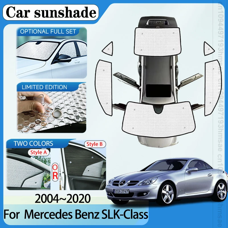 For Mercedes Benz SLK-Class R171 R172 2004-2020 Accessories Anti-UV Car Window Shading Visor Sunscreen Window Sunshade Sun Blind