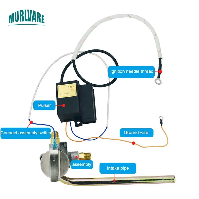 Commercial Rice Roll Machine Noodle Cooking Bucket Fast Steaming Oven Main Switch Accessories Pulse Igniter Assembly
