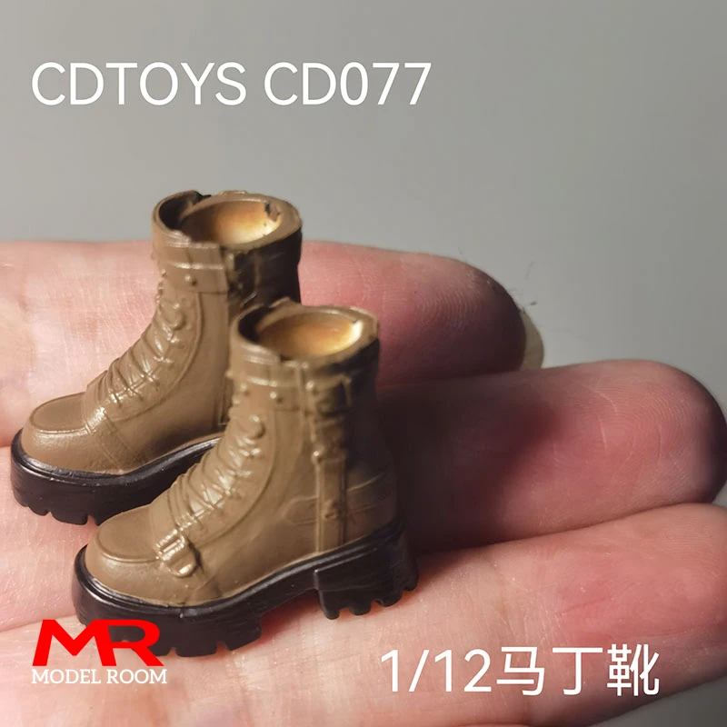CDtoys CD049 CD077 1/12 스케일 펑크 오토바이 스타일 부츠 솔리드 슈즈 모델 6인치 솔저 탈부착 가능한 발 액션 피규어 바디용