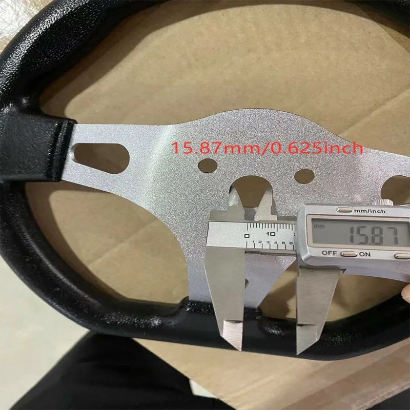 카트 레이싱 스티어링 휠 오프로드 카트 스티어링 휠 270mm 3 스포크 개조 150cc-250cc 엔진용 범용