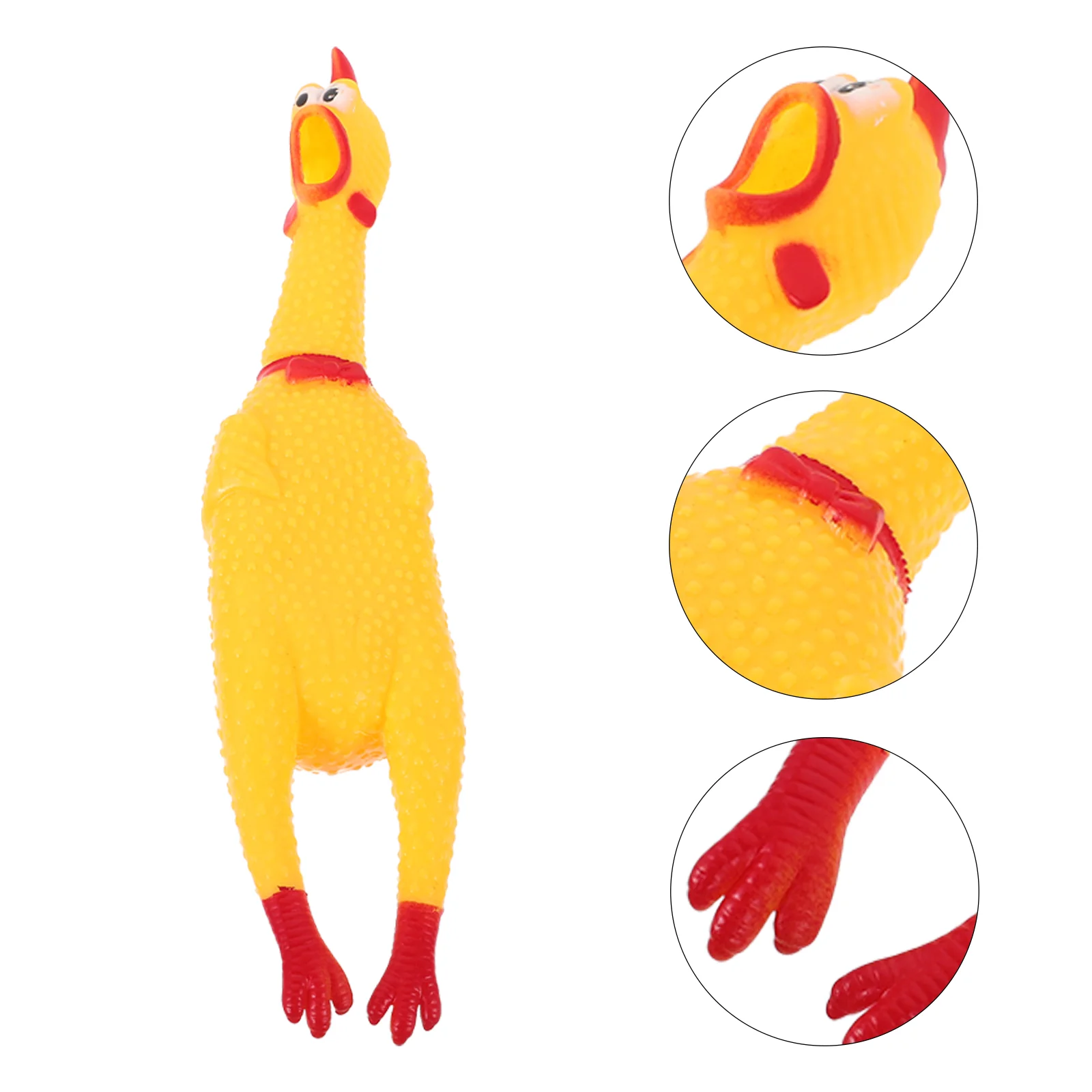 

6Pcs Rubber Chicken Novelty Screaming Chicken Toys Squeeze Chicken Novelty for Pets Kids