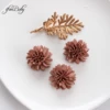 Leather Fiber Flower Crafts Material DIY Clothes Hat Decoration Accessories Patches Scrapbooking MICROFIBER Hair Flower