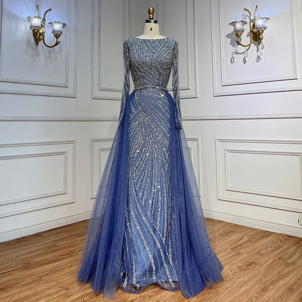 Sce10835a475c43859ea08e7da05a8024K Dubai Mermaid Beaded Luxury Blue Muslim Evening Dresses Gowns with Detachable Skirt for Women Party Mallzona
