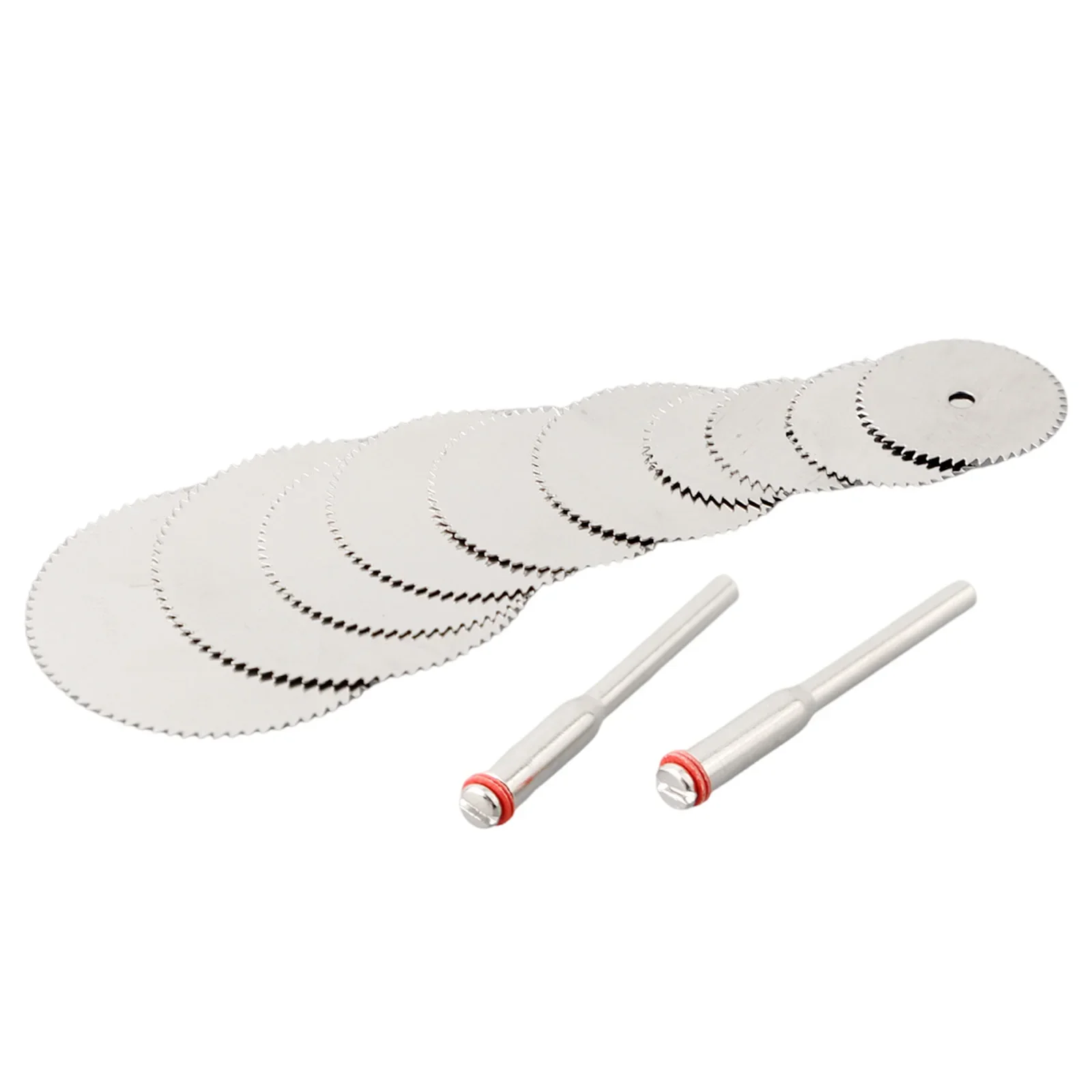 Mini Circular Saw Blade Carbon Steel Rotating Tool Cutting Discs 12pcs Mandrels Woodworking-Tools Cutting Wood Plastic Mini Saw Blades