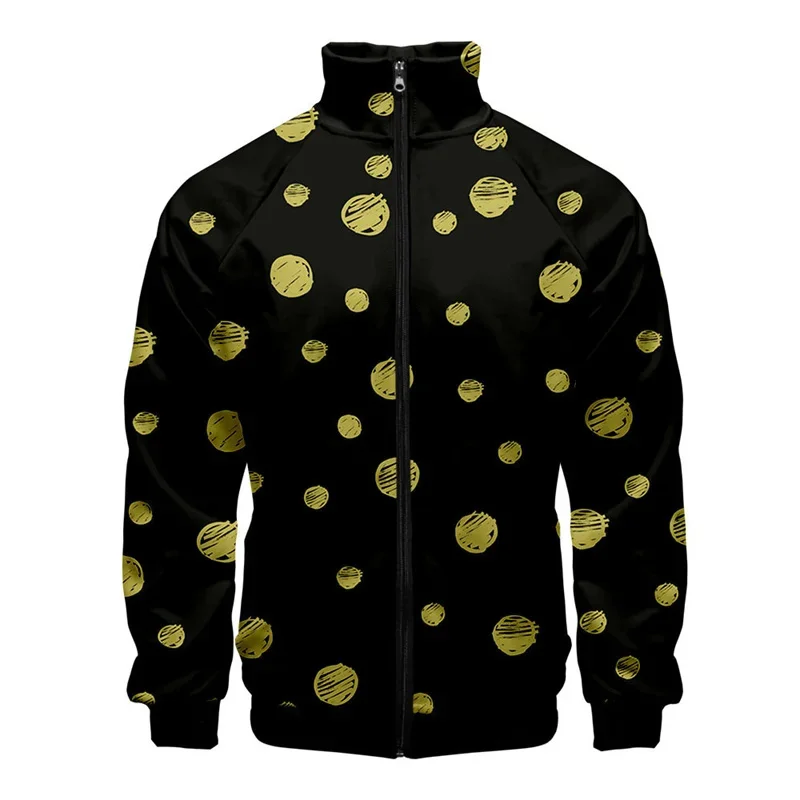 thumbnail image 1 of Chaqueta con estampado geométrico en 3D para hombre, abrigo de manga larga con estampado moderno, ropa de calle, chaquetas deportivas de gran tamaño con cremallera y personalidad, 1 of 5