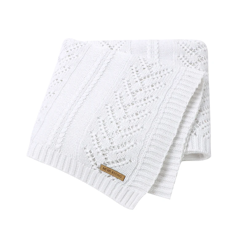 Baby Blankets for Bedding Super Soft Cotton Knitted Newborn Boys Girls