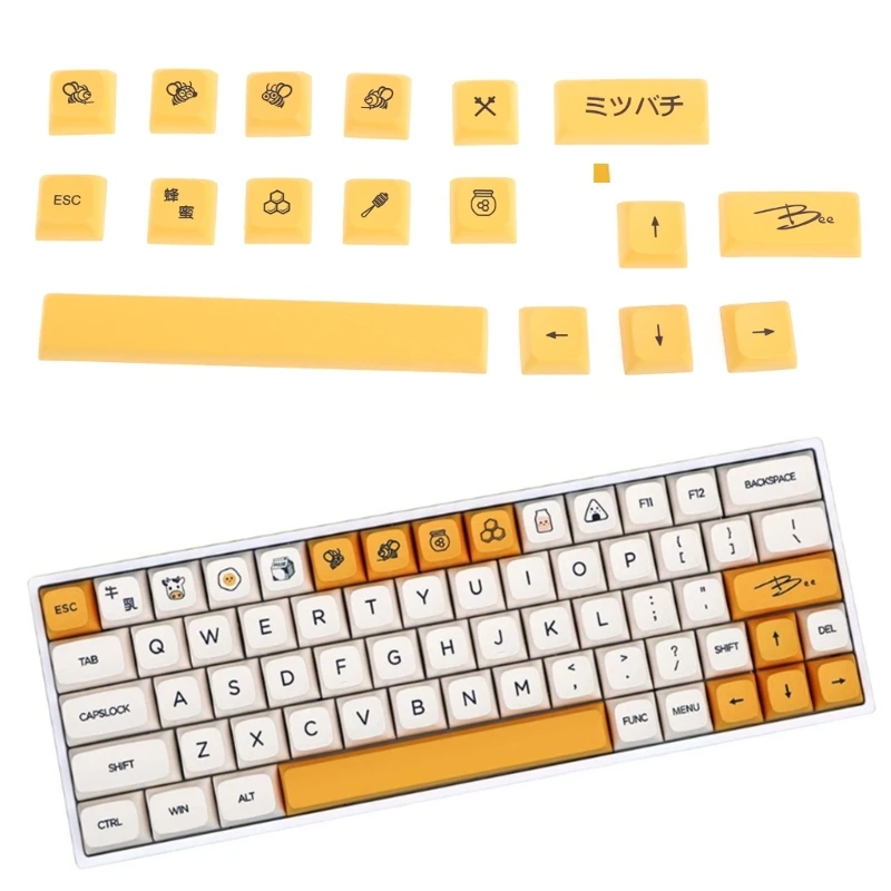 

17 пользовательских флэш-колпачков XDA профиль подходит для переключателя Cherry MX для ключей Прямая поставка