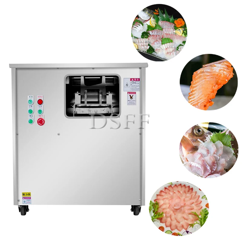 

Fully Automatic Cnc Electric Fresh Fish Slicing Machine With Double Slots For Oblique Cutting