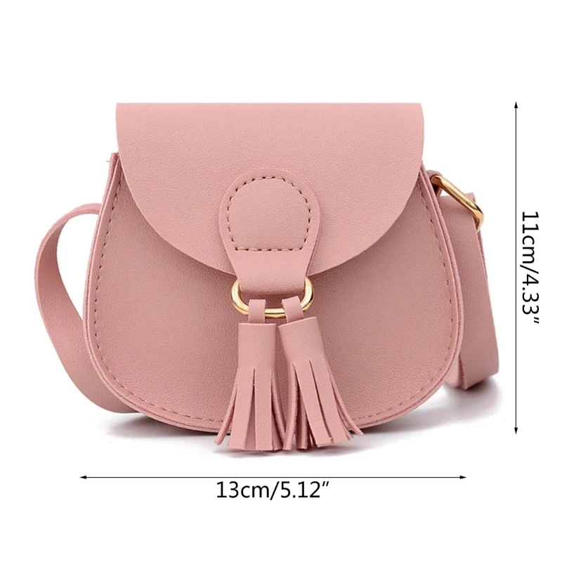 Small Crossbody Bag for Girls PU Leather Tassel Travel Shoulder Satchel Bags