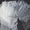 288pcs (12 Sheets)  Double Side Glue Nail Sticker for Press on Nail Adhesive Tabs Waterproof Breathable Glue Tabs Transparent 6