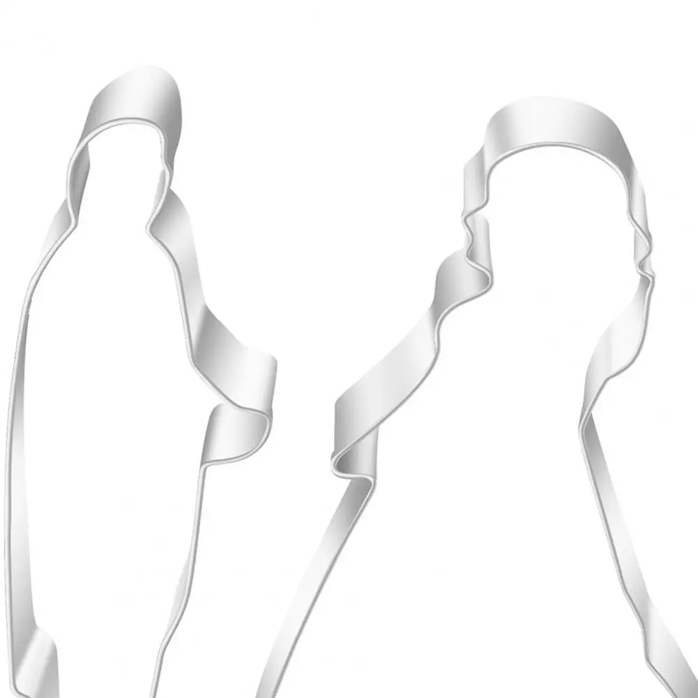 Stainless Steel Heart-shaped Mold Non-stick Dessert Mold Heart Shape Cookies Cutters Set for Valentine's Day Baking