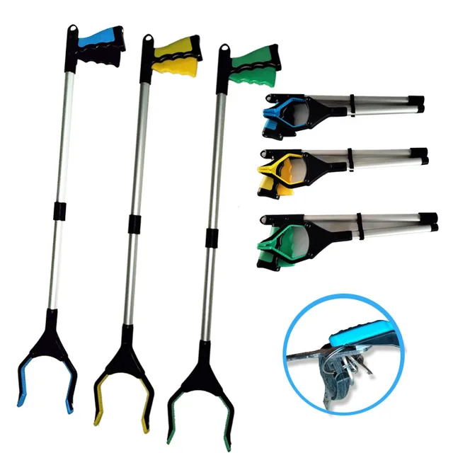 Új Gyárházi Ház Hulladékfelszedő Grabber Szerszámok Alom Elérhetők Összecsukható Hosszú Szemetes Bilincsek Megragadják A Szerszám Ívelt Fogantyú Kialakítását - Image 3