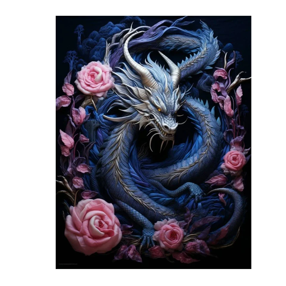 Dragon 5D Diamond Painting Kit Animal Dragon Diamond Mosaic Animal Full  Diamond Embroidery Painting DIY Home Decor Gift - AliExpress