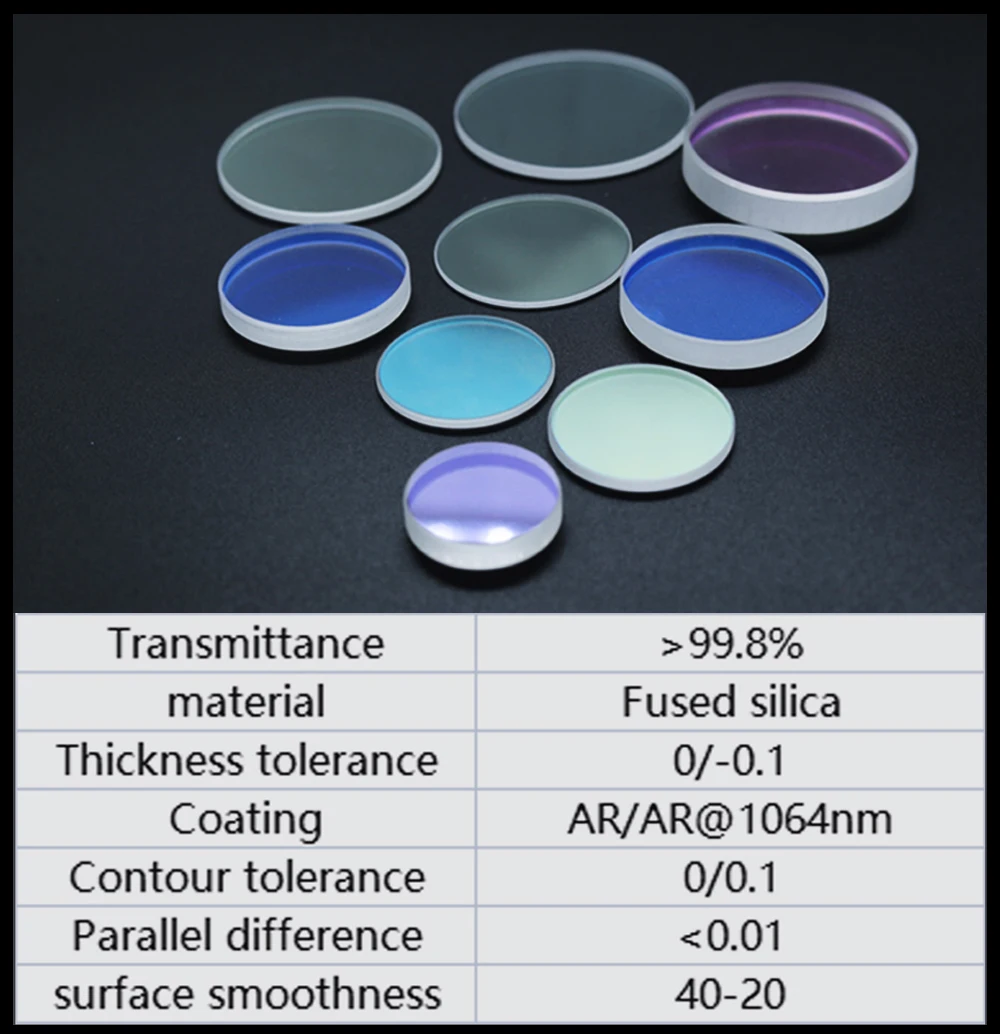 HUNST Faserlaser-Schutzfenster 18*2 27,9*4,1 34*5 37*7 Quarzglas Optische Linse für Laserschneid- und Schweißmaschinen – Detail 4