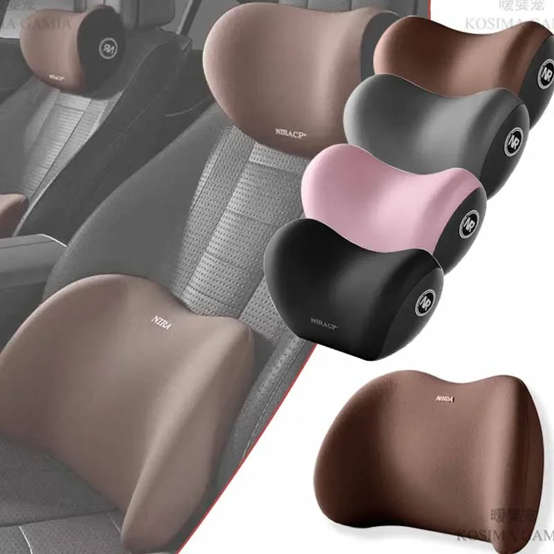 Car Pillow Headrest Neck Pillow Memory Foam Cervical Lumbar Support Car Headrest Back Pad Back Office Interior Acces car pillow car headrest memory foam pillow car neck pillow car lumbar cushion car lumbar pillow lumbar support pillow