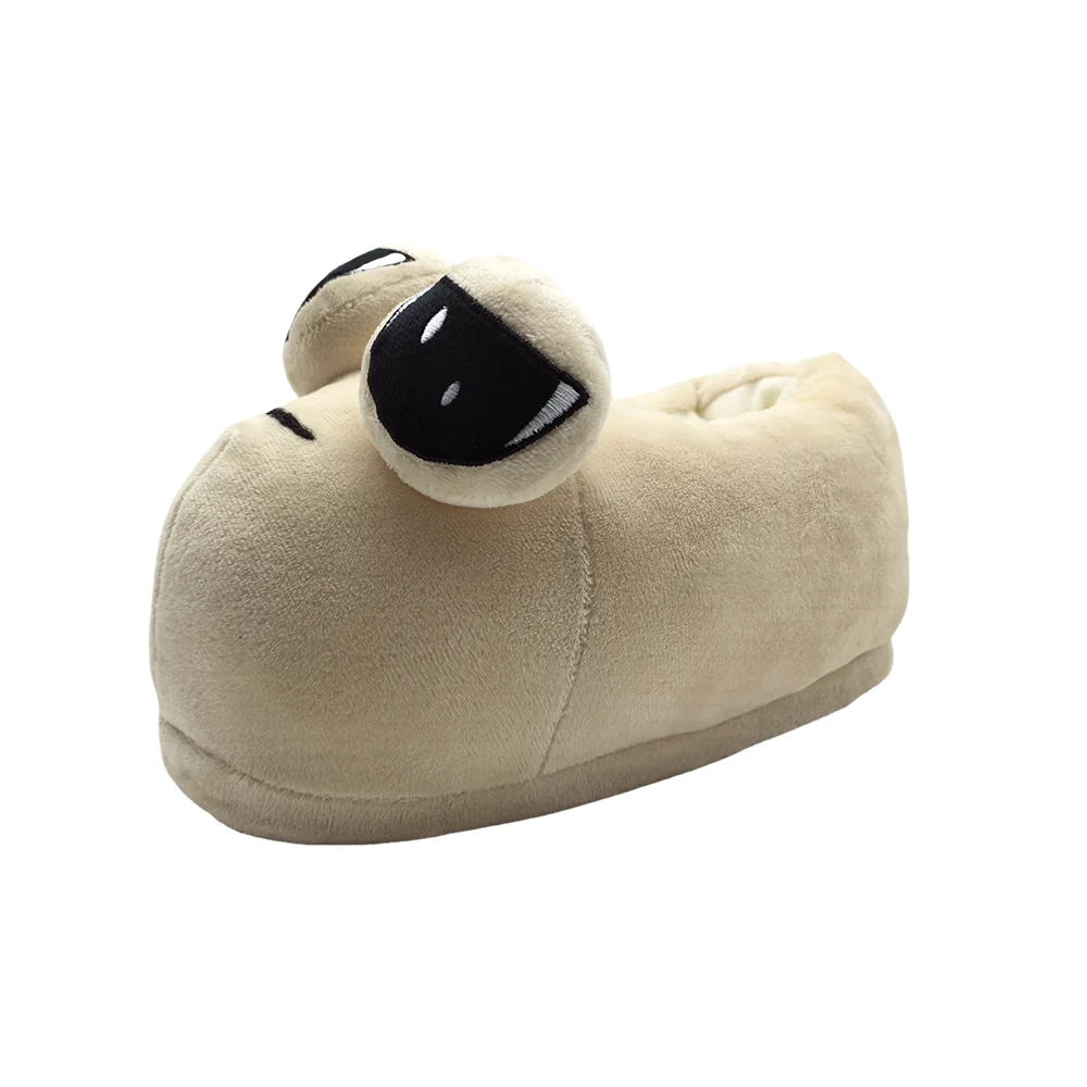 Highland Cow New Pou Plush Slippers Soft Stuffed Anime Alien Slipper Cute Animals House Shoes Women Men Birthday Gifts 4