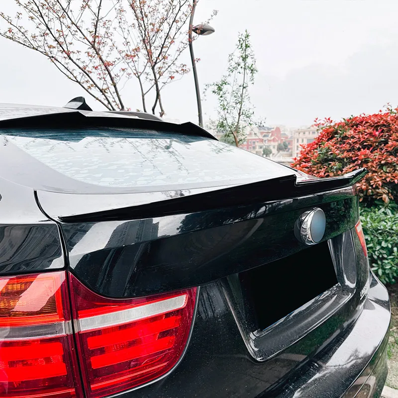 Für BMW X6 Tuning E71 E72 Saphirschwarz Lackiert Heckspoilerlippe