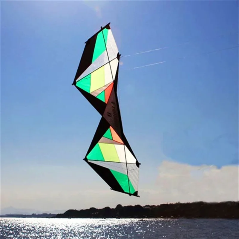Spedizione Gratuita Freilein Aquiles Factory Quad Line Stunt Kite Flying Cerf Volant Cometas Infantiles Paracadute Control Bar Koi Bag