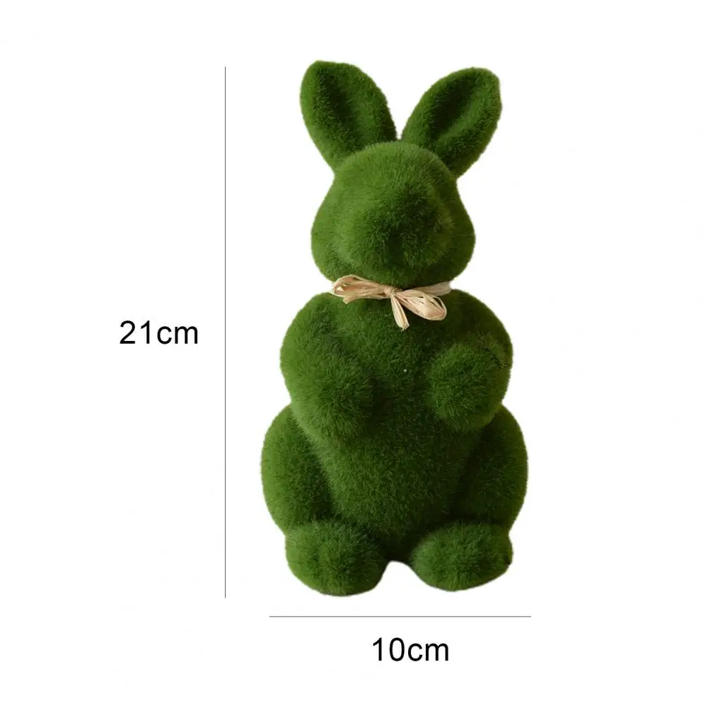 Mini conejo modelo de juguete, adorno de conejito encantador, decoración linda de Pascua, figuritas en miniatura, paisaje de jardín para el hogar