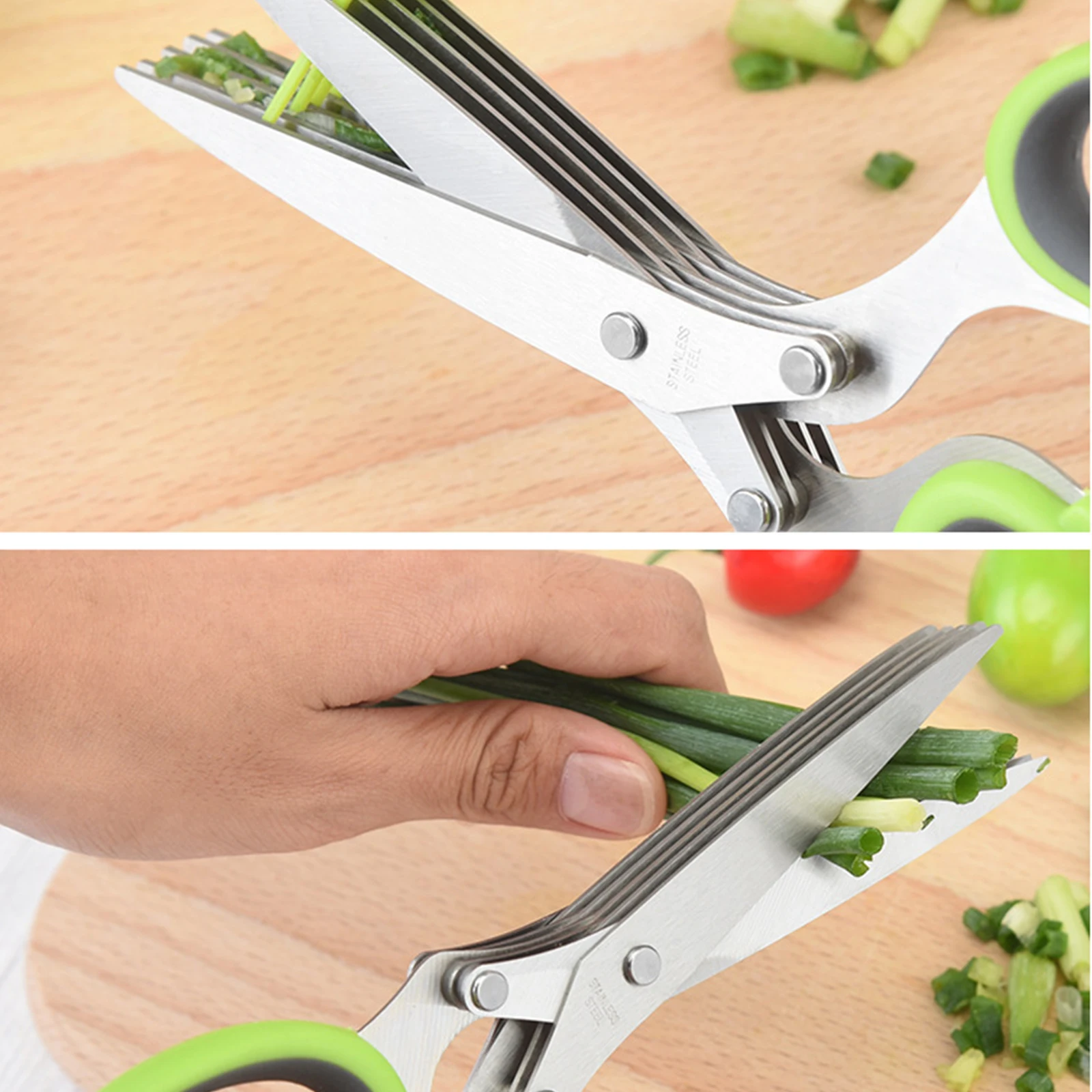 Kitchen Scissor 5 Blade Stainless-steel Herb Shears With