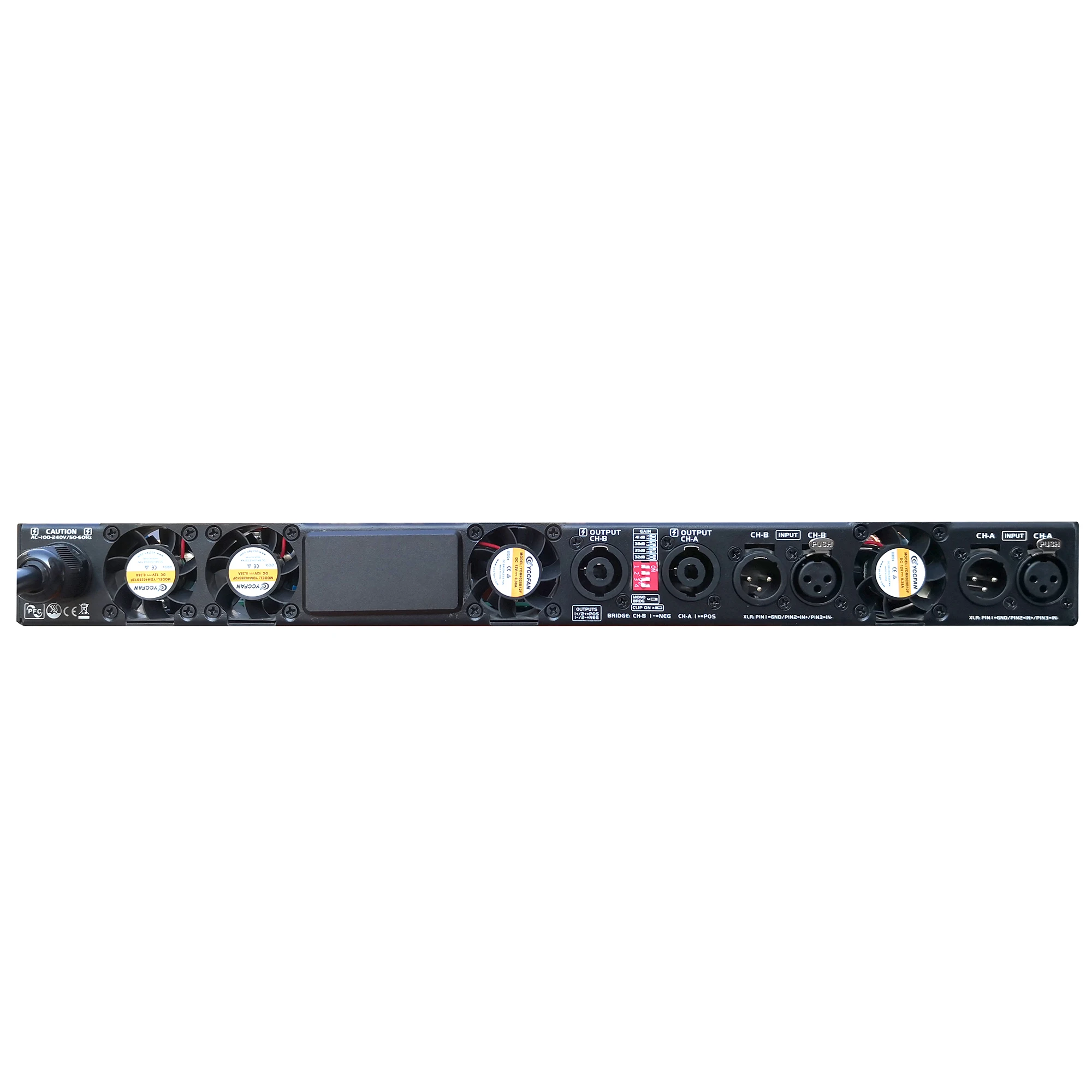 Betagear 2X 4200W Subwoofer Amplifier Professional 2-Channel Ampli PFC 90V-270V Stable 2&Omega; 17000W Max K50 K40 K30 K20