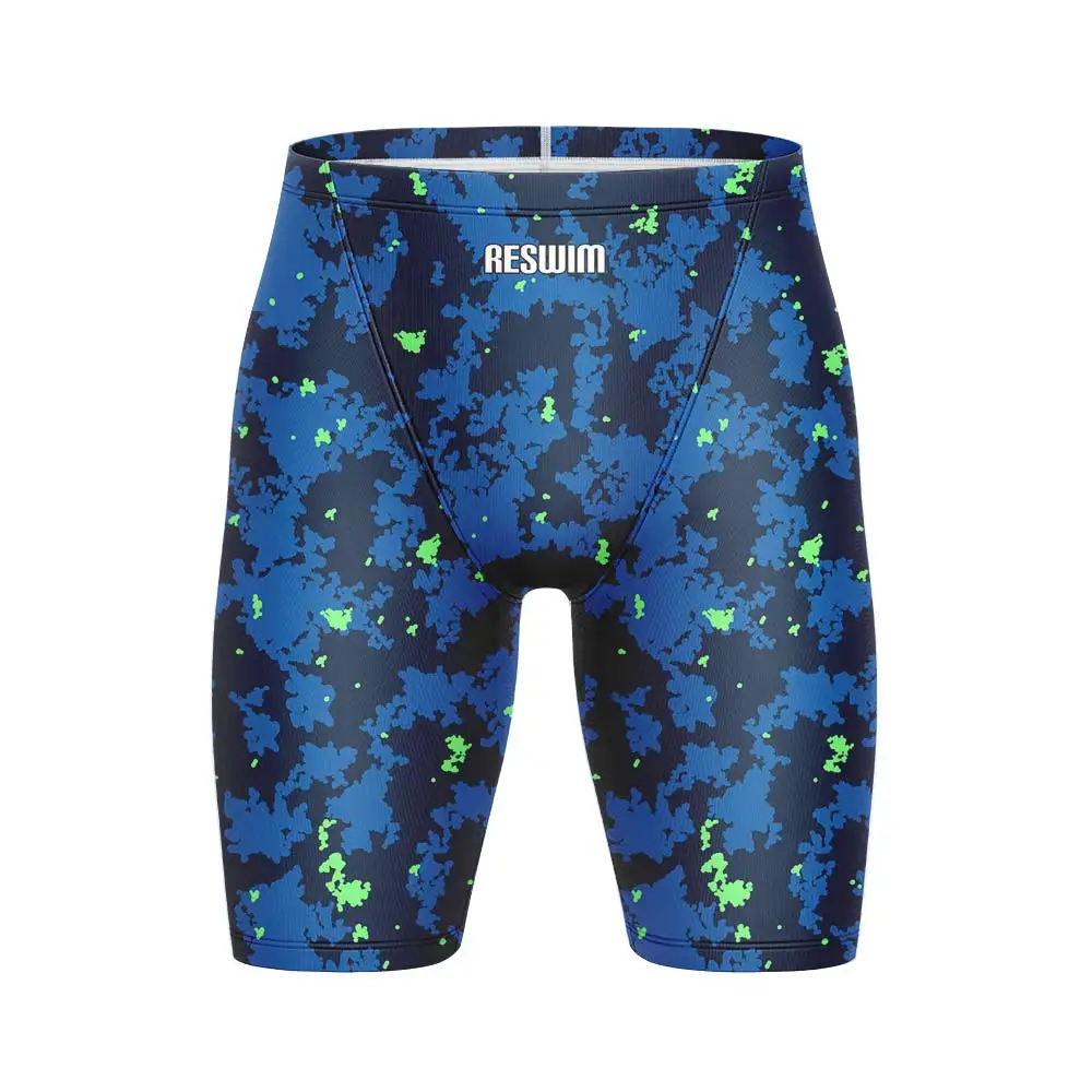 New Men's Jammer Athletic Training Swimsuit Short Swimming Trunks Bathing Suit Beach Tights Shorts Quick Dry Lycra Surfing Pants